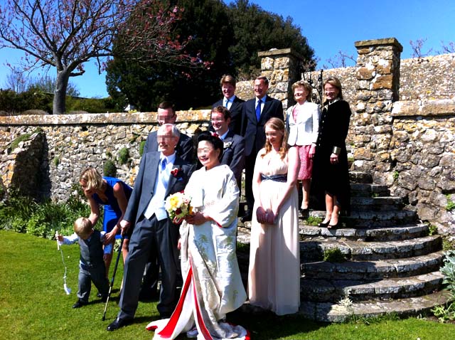 イギリスの結婚式の写真